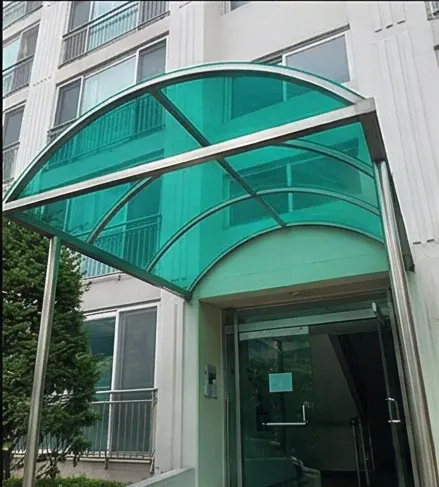 렉산 캐노피 시공 사례